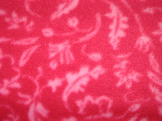 Flower flowers pink floral leafs fleece blanket 