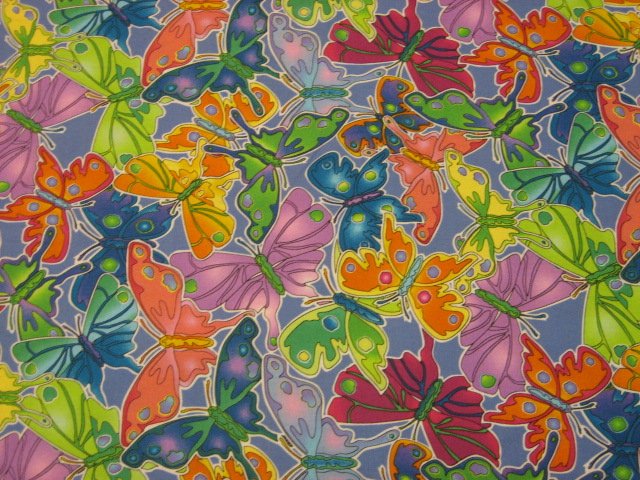 Image 0 of Butterfly Butterflies Garden On my Porch by lynda Milligan fabric by the yard