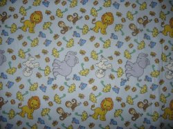 Thumbnail of Precious Moments Noah's Animal Monkey Umbrellas B Flannel Baby Blanket 