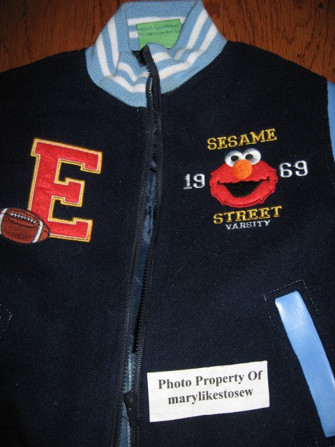 Image 1 of Licensed Sesame Street Elmo Fall Winter jacket top jeans Excellent condition 3T