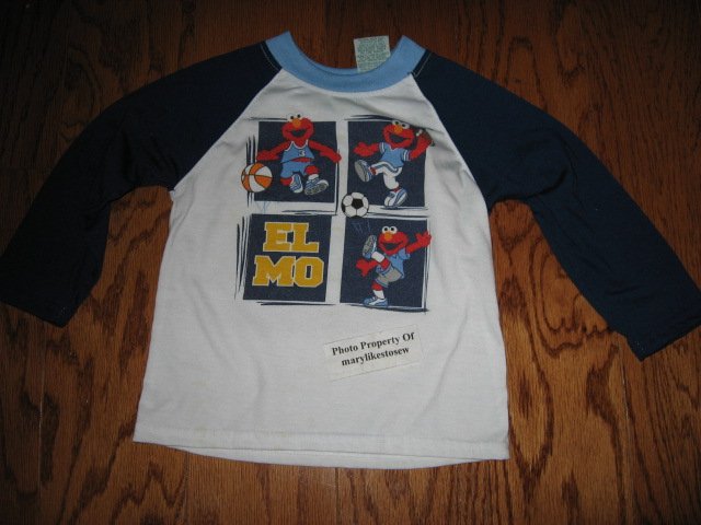 Image 3 of Licensed Sesame Street Elmo Fall Winter jacket top jeans Excellent condition 3T