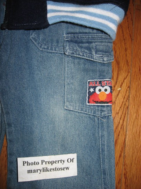 Image 4 of Licensed Sesame Street Elmo Fall Winter jacket top jeans Excellent condition 3T
