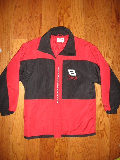 Dale Earnhardt Junior Nascar Winners Circle lined jacket with Budweiser Logo XL