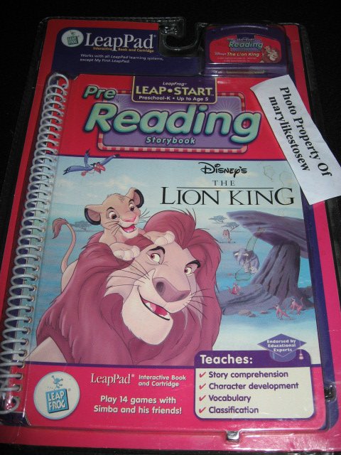 Image 0 of Lion King Simba LeapPad 14 Games New Disney's Leap Start Reading Age K-5