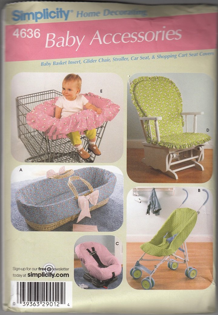 Simplicity 4636 Pattern Uncut Baby Child Toddler Accessories
