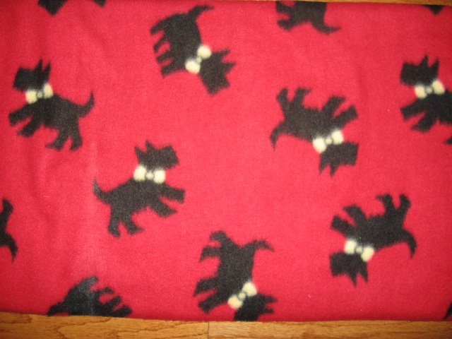 Scottie dog deals fleece blanket