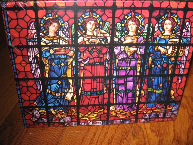 Image 0 of Mission Dolores Basilica CA Christmas Angel  stained glass 500 pcs sealed Puzzle