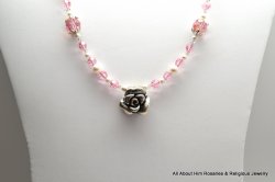 Thumbnail of Sterling Rose Swarovski Crystal Necklace