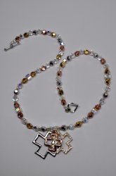 Thumbnail of Swarovski Crystal Trinity Cross Necklace