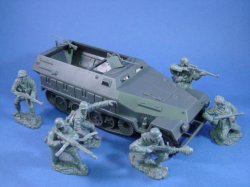 Thumbnail of NEW! WWII German Hanomag Halftrack with Waffen SS Squad