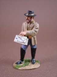 Thumbnail of W Britain Toy Soldiers Civil War Confederate General A.P. Hill 54mm Metal Figure