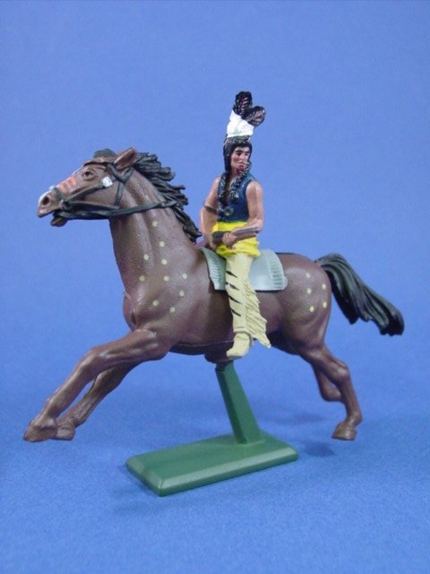 Britains Super Deetail Plastics Indian Warrior with Winchester Rifle