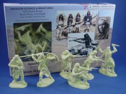 Thumbnail of Paragon Toy Soldiers 54mm Last Stand Apache Indians 12 Piece Set #2 Cream
