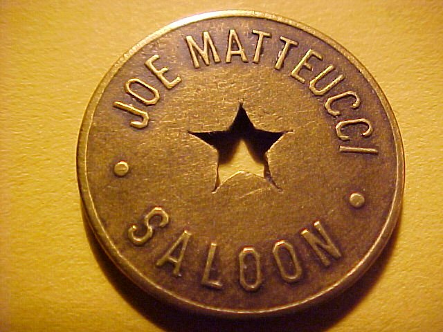 Great Falls, Montana) JOE MATTEUCCI SALOON 10c Drink or Cigar