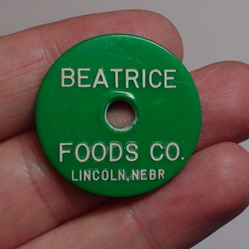 Lincoln, Nebraska Token BEATRICE FOODS CO 10¢ DAIRY