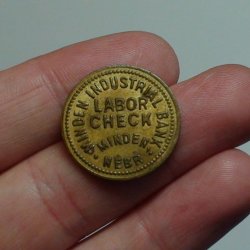 Thumbnail of Minden, Nebraska Token: MINDEN INDUSTRIAL BANK 5¢