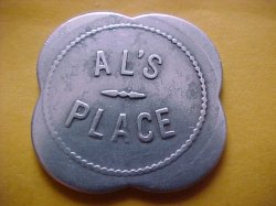Thumbnail of (Toledo, Oregon) AL'S PLACE 50c Token