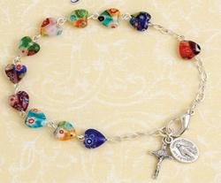 Thumbnail of Multi-Colored Rosary Bracelet 