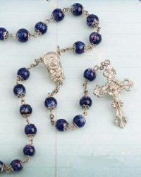 Thumbnail of Blue Bead Rosary 