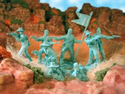 Thumbnail of Paragon U.S. Cavalry Plastic Figures Set No. 2 Dismounted