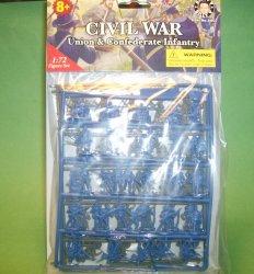 Thumbnail of Imex 1/72nd Scale ACW Union And Confederate Plastic Soldiers Set #680