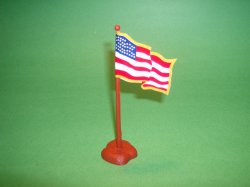 Thumbnail of Civil War Plastic Union Flag With Base