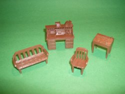 Thumbnail of Marx Recast Plastic Western Furniture Set #1