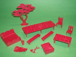 Thumbnail of Marx Recast Playhouse Plastic Furniture Set