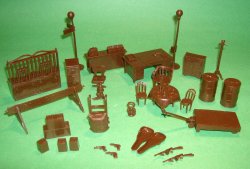 Thumbnail of Marx Recast Untouchables Plastic Furniture Acccessories Set