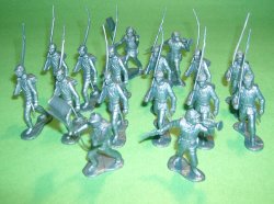 Thumbnail of Marx Recast 16 Pc Union Advancing Plastic Soldiers Set