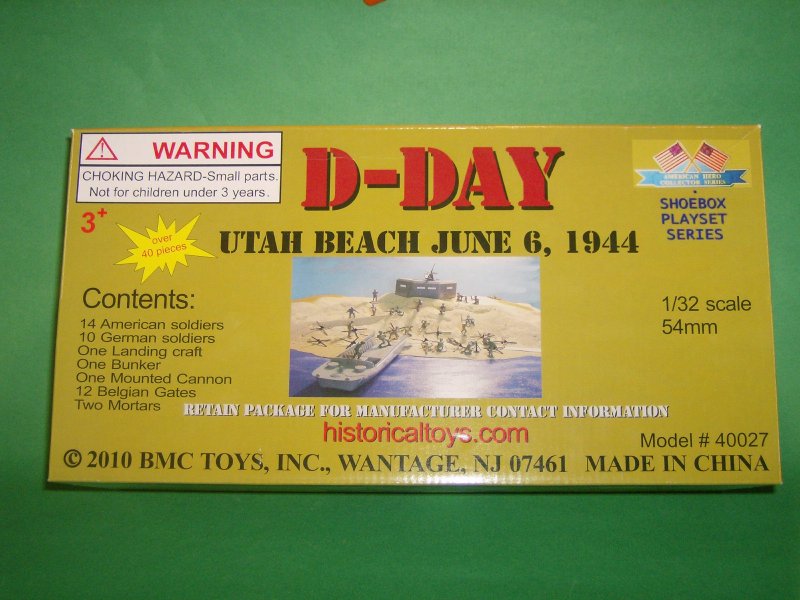 BMC WWII UTAH BEACH DDay Shoebox Playset Series Set