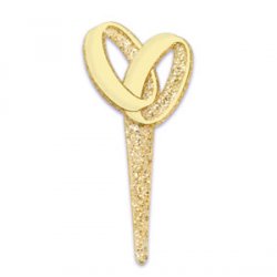 Thumbnail of Double Ring Gold Glitter Picks 