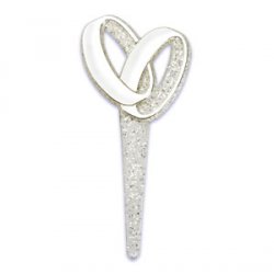 Thumbnail of Double Ring Silver Glitter Picks 