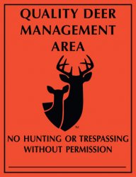 Thumbnail of QDMA Orange Area Sign