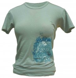 Thumbnail of Ladies Blue Graphic T-Shirt