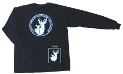 Thumbnail of Black Long Sleeve Distressed Logo T-Shirt