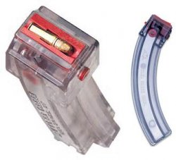 Thumbnail of BUTLER CREEK 25 round Magazine Hot Lips smoke plastic lips
