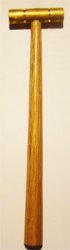 Thumbnail of 80 gram Brass & Wood Hammer