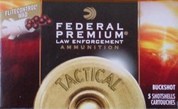 Thumbnail of Federal Tactical #1 Buckshot 2 3/4 Low-Recoil 15 Pellet 12 Gauge (5 Rounds)