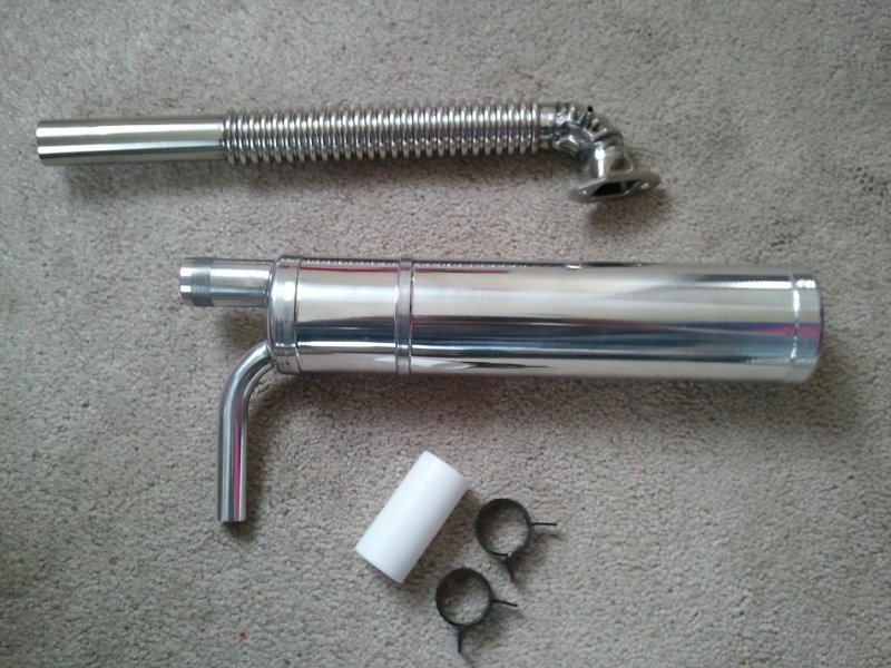 Canister & Flex Header set for DLE55 with smoke fitting