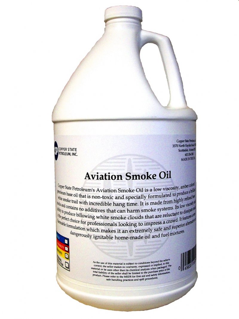 R/C Aviation Smoke Oil (Case) 4 1 gallon jugs