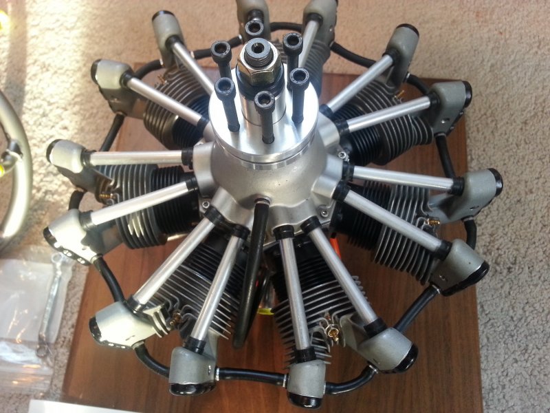 biggest rc radial engine
