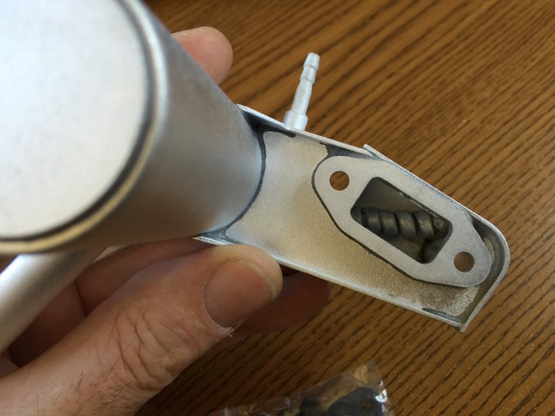 Pitts Muffler for DLE20, RCGF20cc with smoke / heating coil