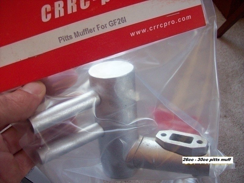 Pitts Muffler for 26cc 30cc gasoline engines