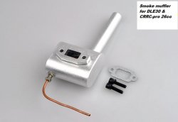 Thumbnail of Smoke muffler for DLE 30cc size engines