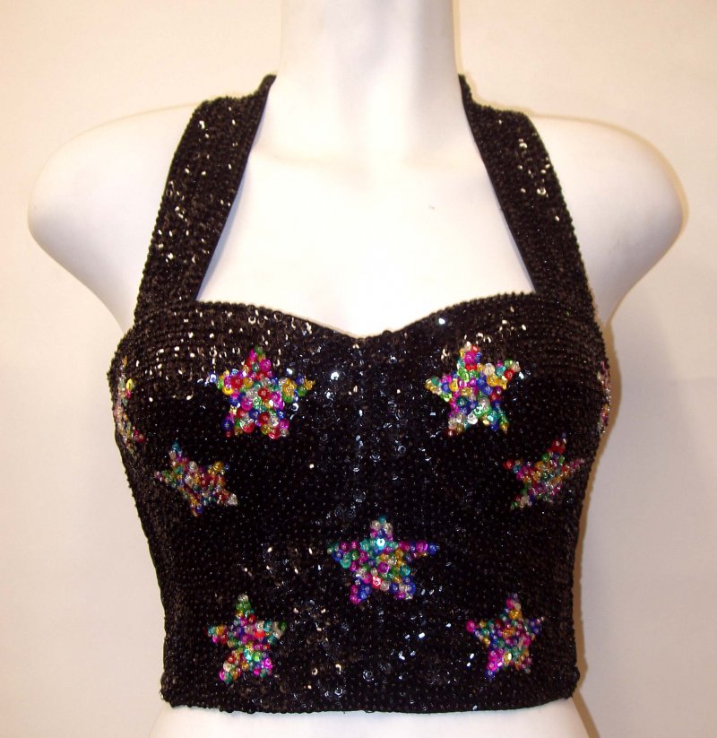 Thumbnail of Sequin Bustier Black w/Multi Stars