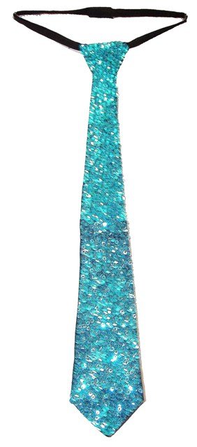 Thumbnail of Sequin Neck Tie Aqua/Turquoise