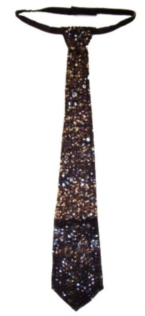 Thumbnail of Sequin Neck Tie Black