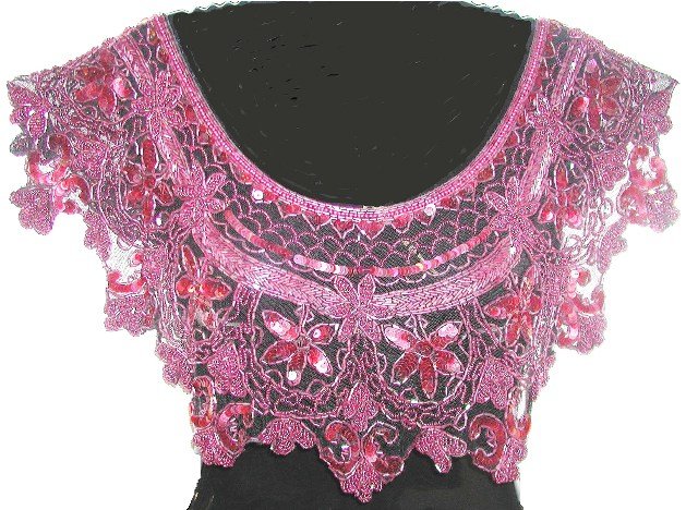 Thumbnail of Sequin Shawl #8900 Burgundy