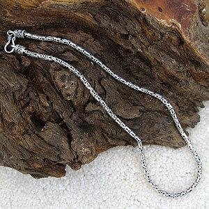 Bali Byzantine Chain 925 Sterling Silver 18 Inch